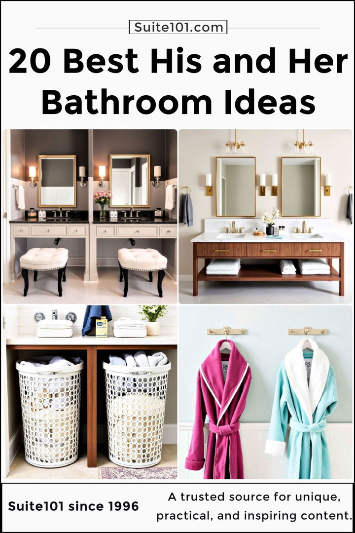 best his and her bathroom ideas