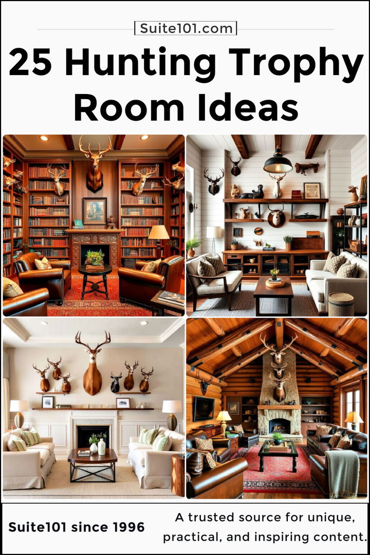 best hunting trophy room ideas