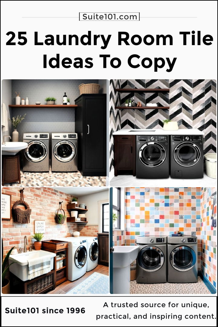 best laundry room tile ideas