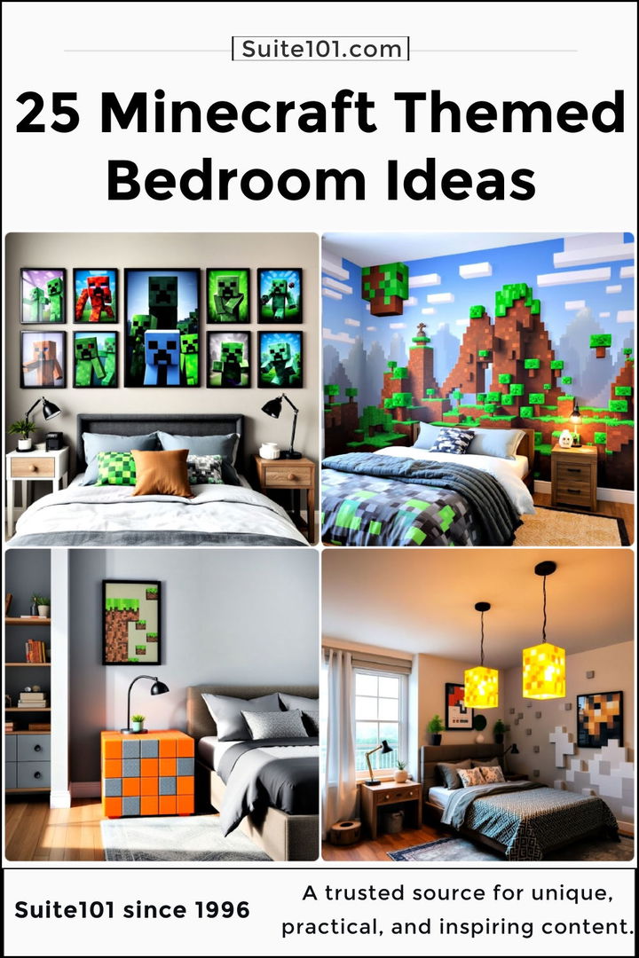 best minecraft themed bedroom ideas