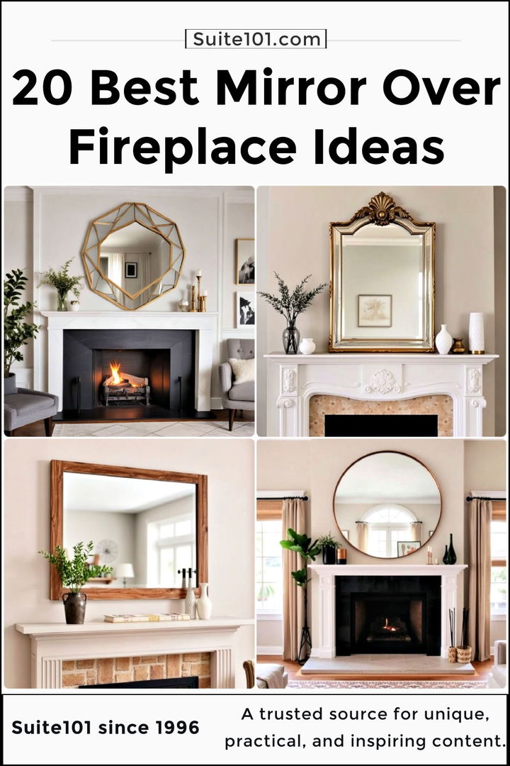 best mirror over fireplace ideas