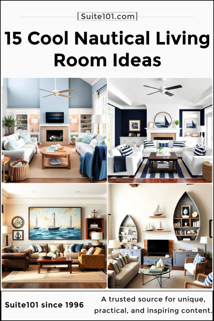 best nautical living room ideas