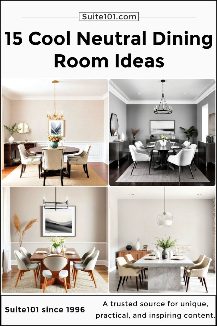 best neutral dining room ideas