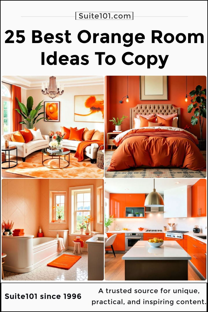 best orange room ideas