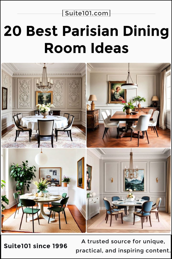 best parisian dining room ideas