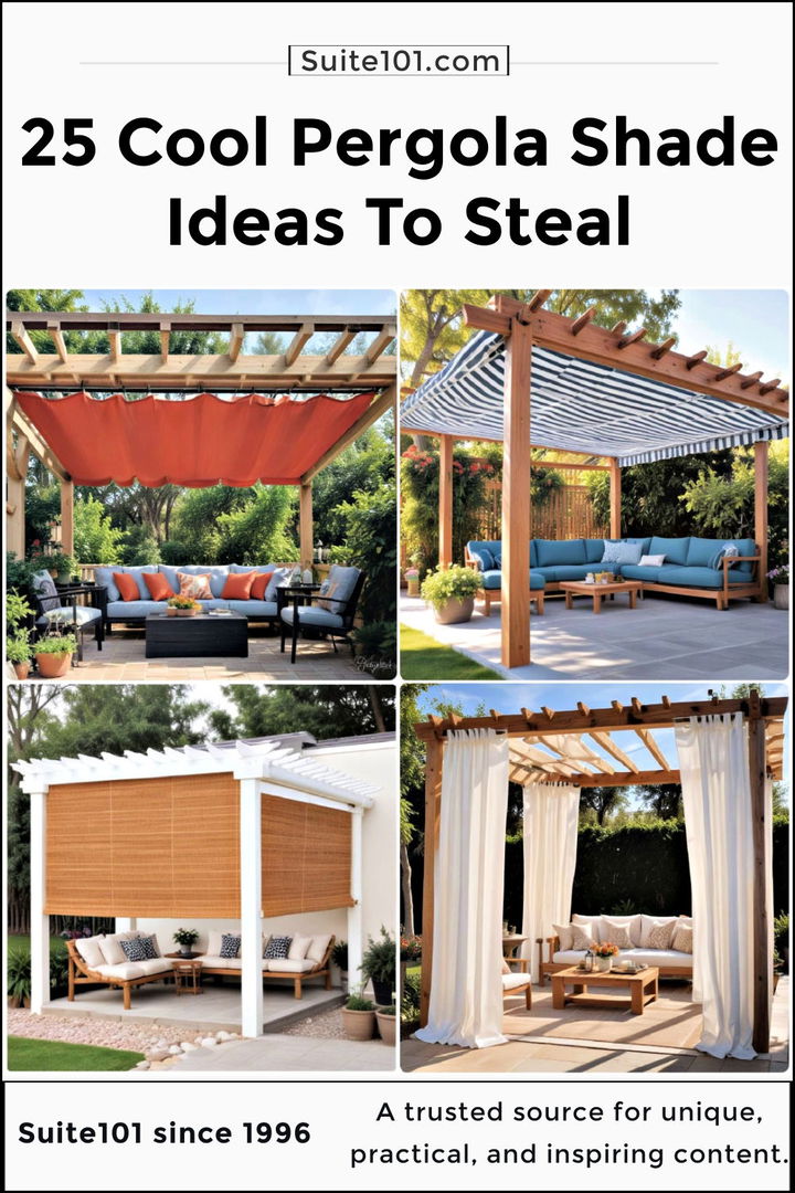 best pergola shade ideas