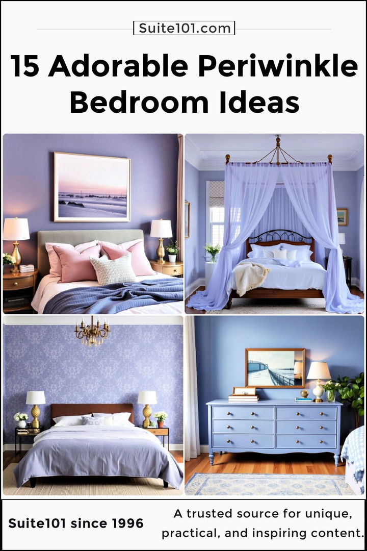 best periwinkle bedroom ideas