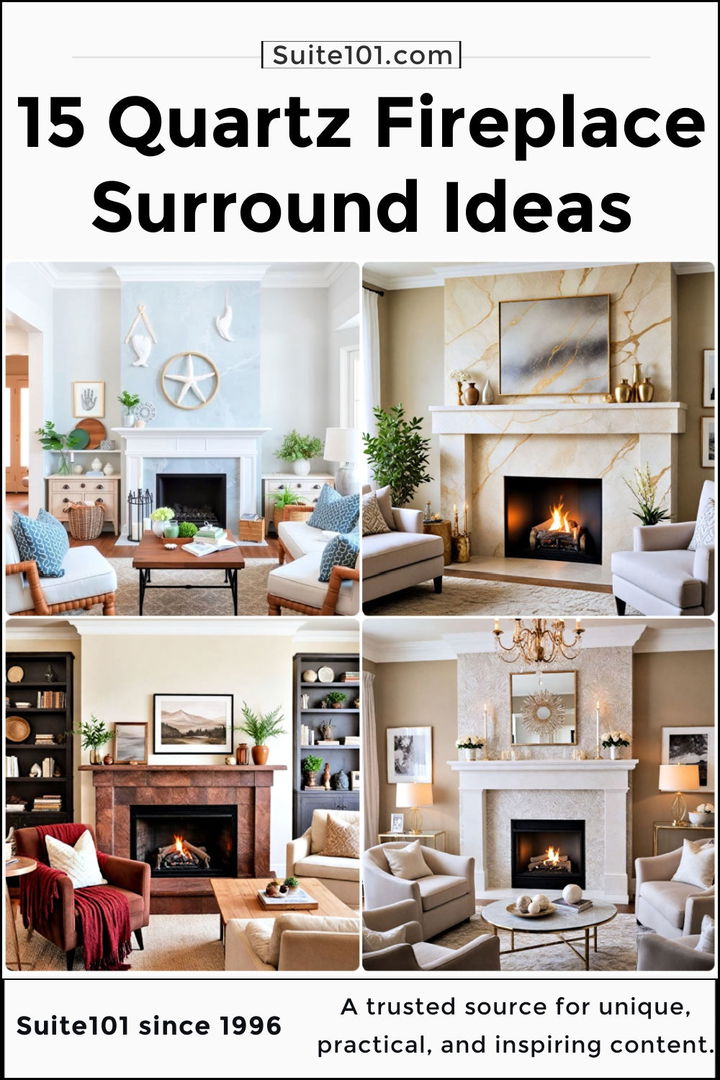 best quartz fireplace surround ideas