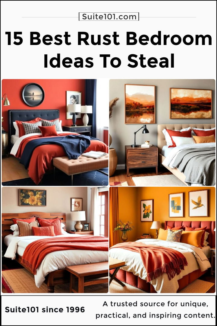 best rust bedroom ideas