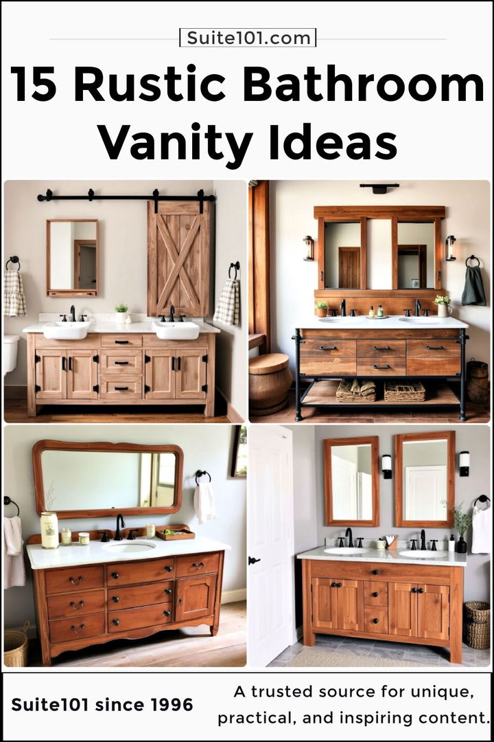 best rustic bathroom vanity ideas