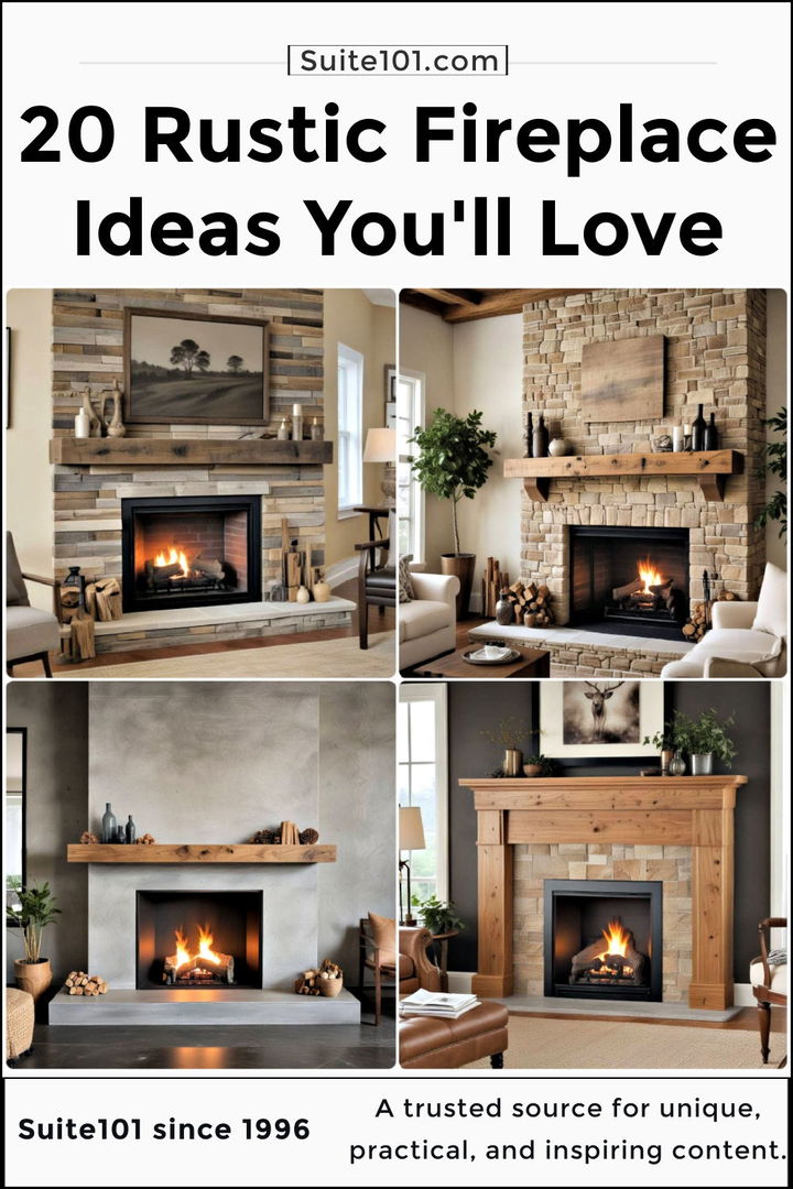 best rustic fireplaces