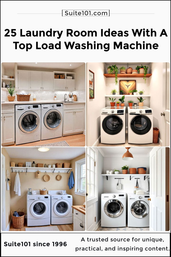 best small laundry room ideas with a top load washing machine