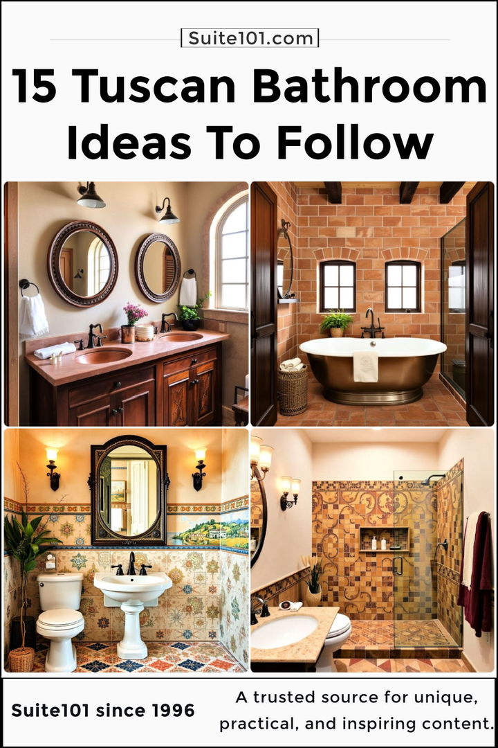 best tuscan bathroom ideas