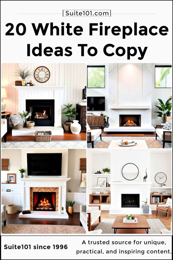 best white fireplace ideas