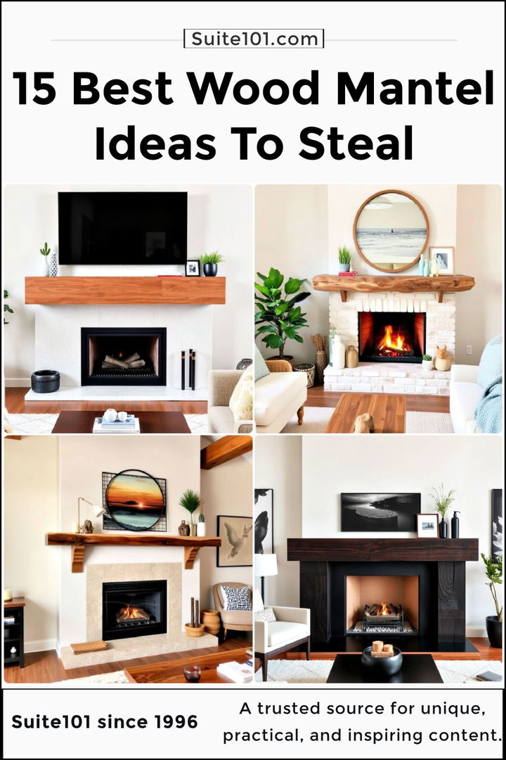 best wood mantel ideas