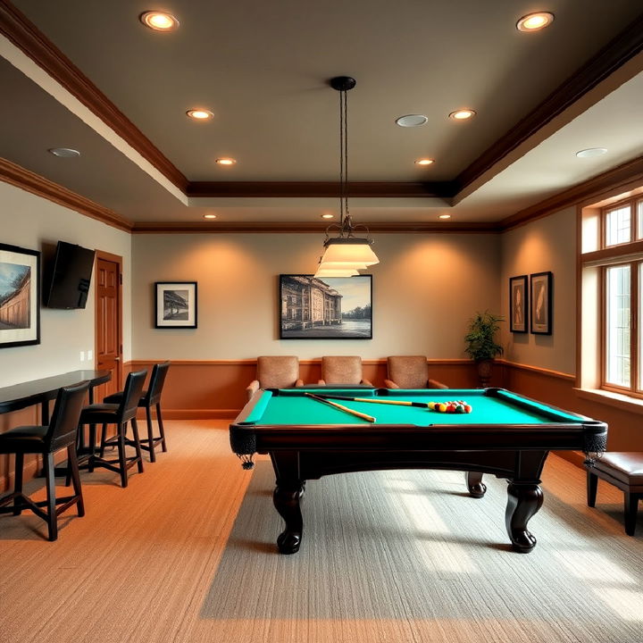 billiard room for social games and relaxation