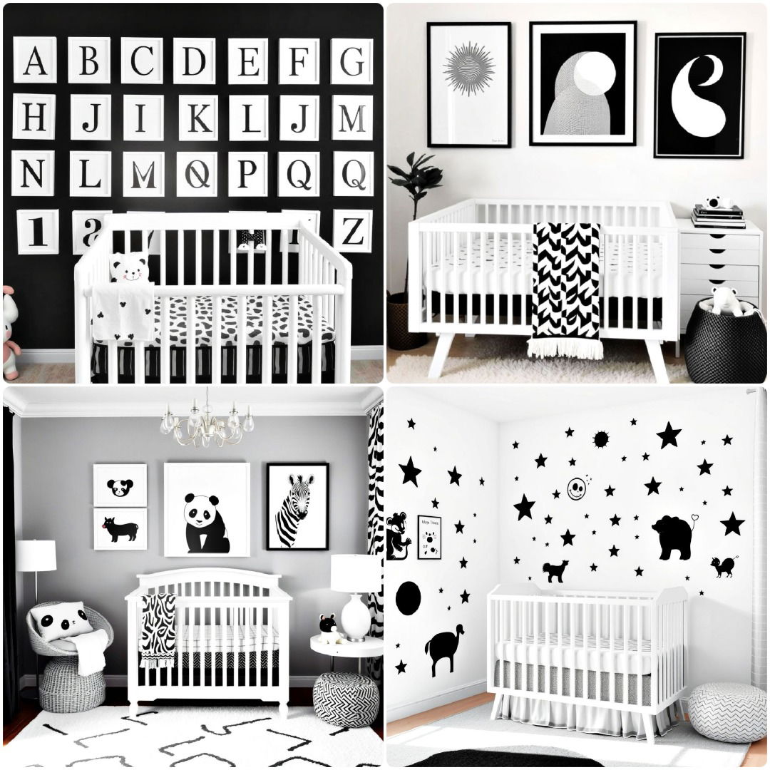 25 Black and White Nursery Ideas for A Timeless Look