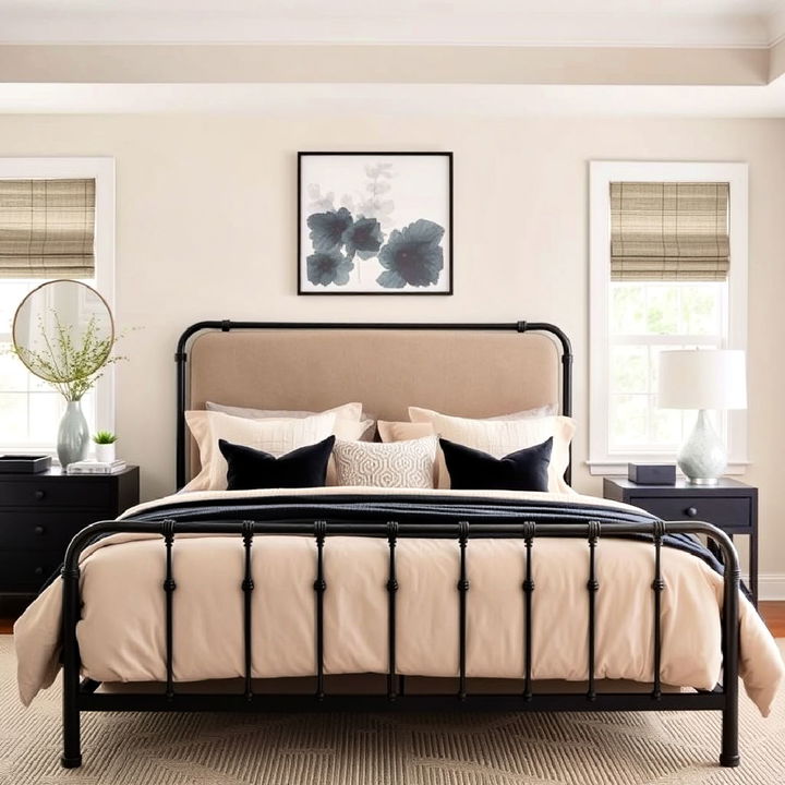 black bed frame for bedroom