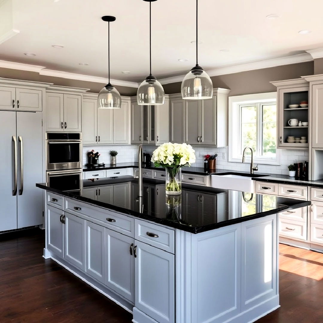 Modern Kitchen With Black Granite Countertops Timeless Elegance Meets Modern Kitchen With Black Granite Countertops Timeless Elegance Meets