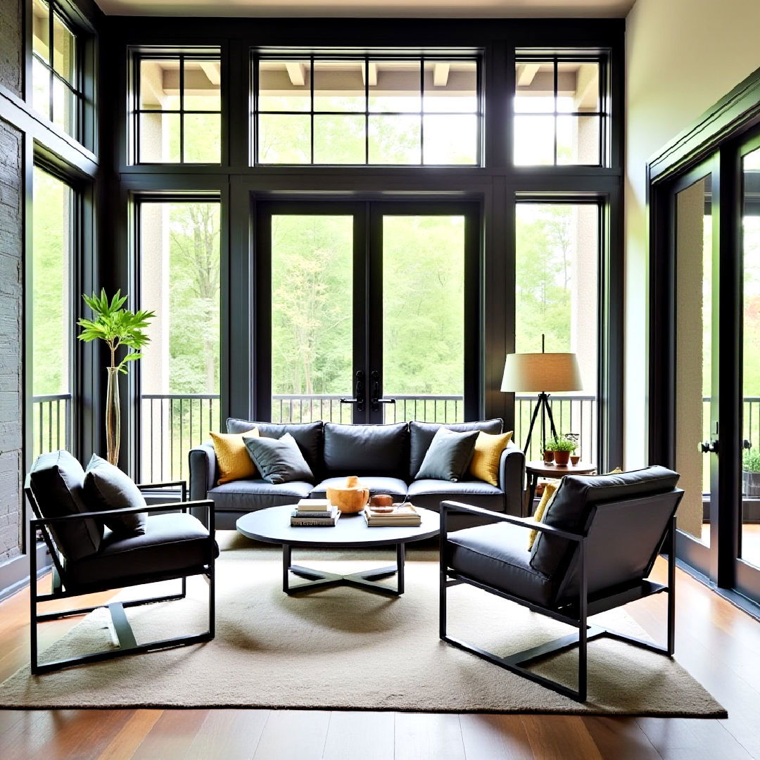 black metal furniture design