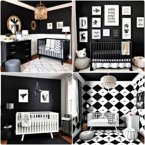 black nursery ideas