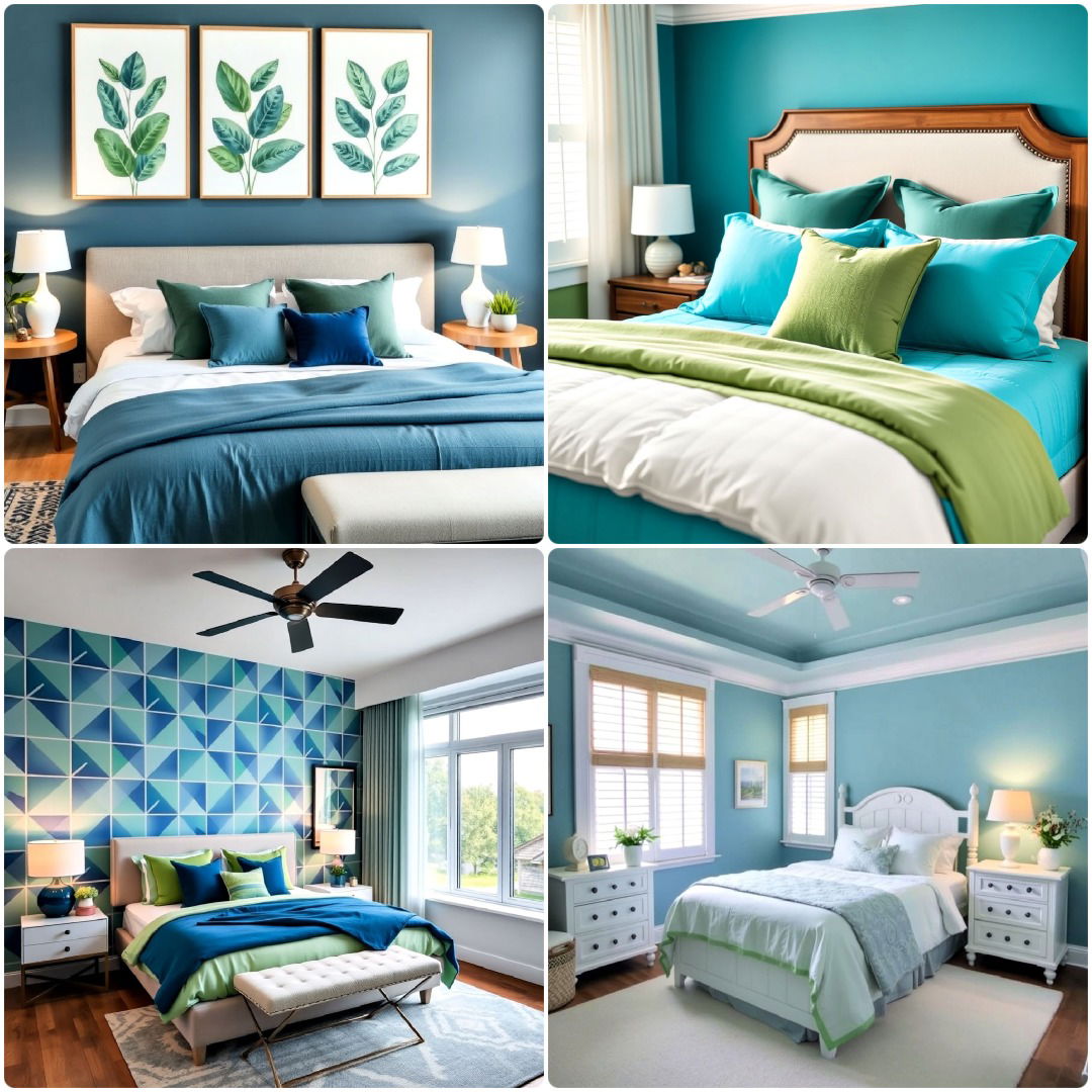 15 Blue and Green Bedroom Ideas To Refresh Your Space