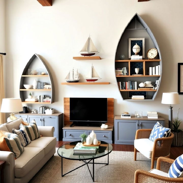 boat inspired shelving idea