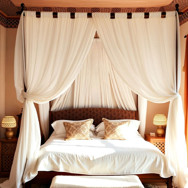 bohemian canopy bed