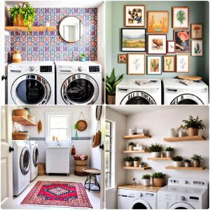 boho laundry room ideas