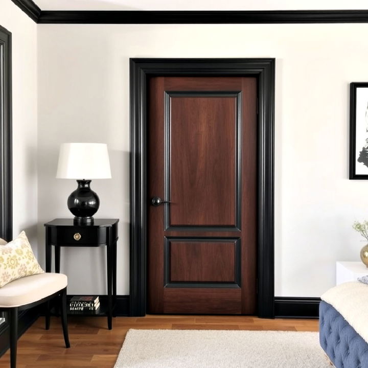 bold contrasting door trim