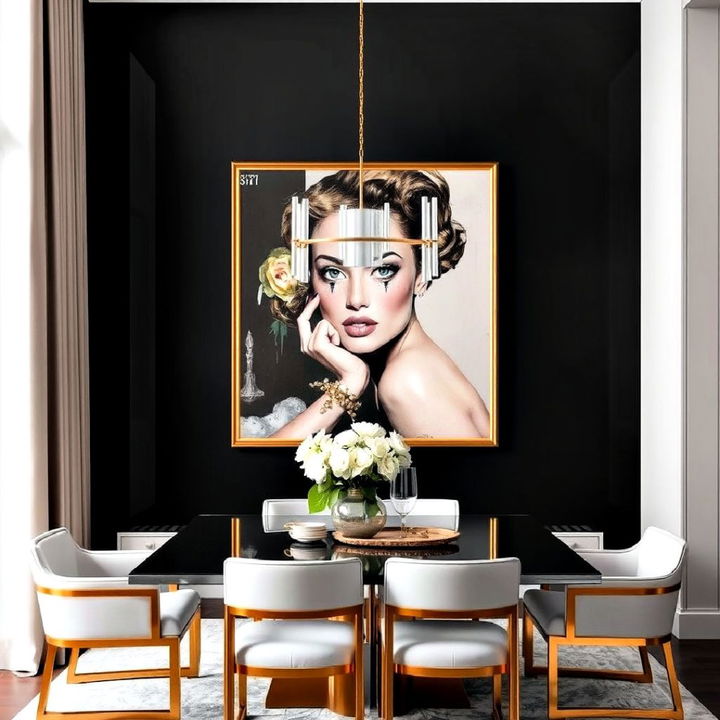 bold statement dining room wall art