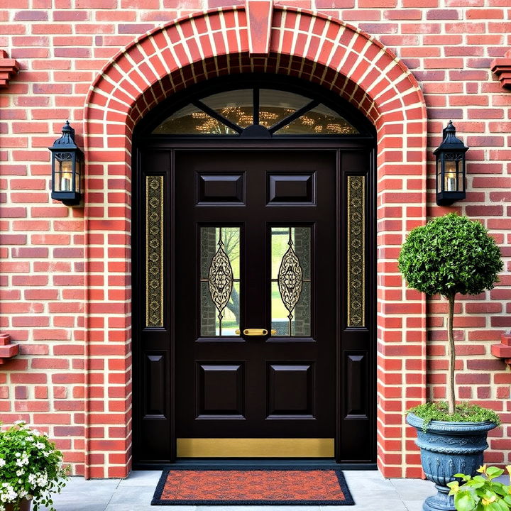 brick molding trim on exterior door