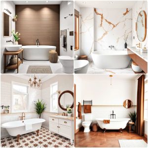 brown and white bathroom ideas