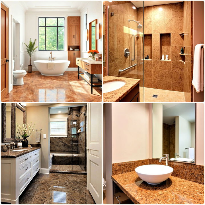 brown granite bathroom ideas