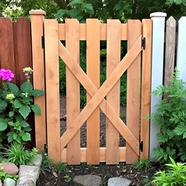 budget friendly rustic pallet gate