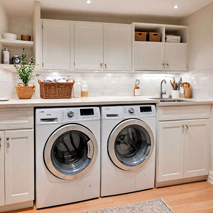 built in countertop for folding clothes