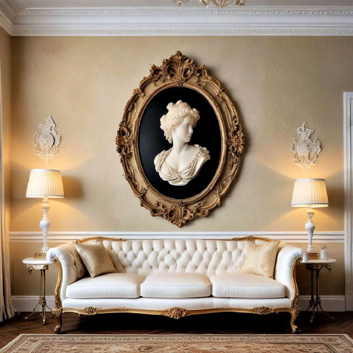 cameo wall art for victorian interiors