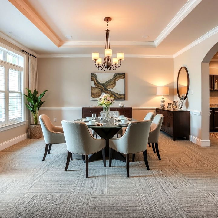 carpet tiles for dining room