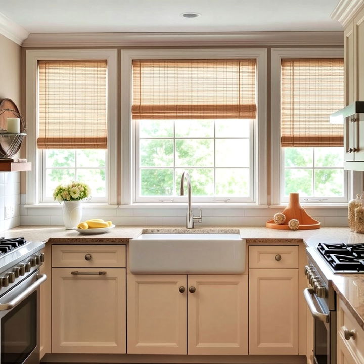 cashmere colored kitchen window blinds