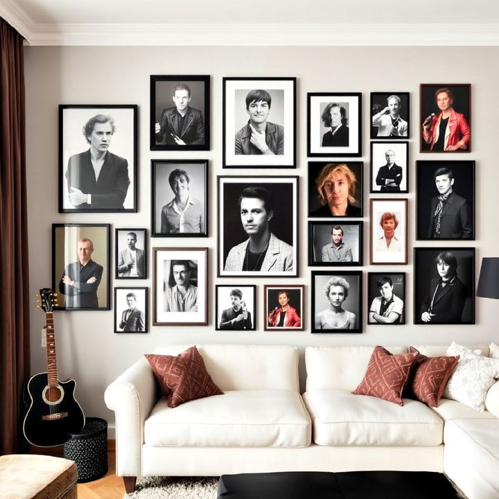 celebrity icon wall to bring in a cultural drift