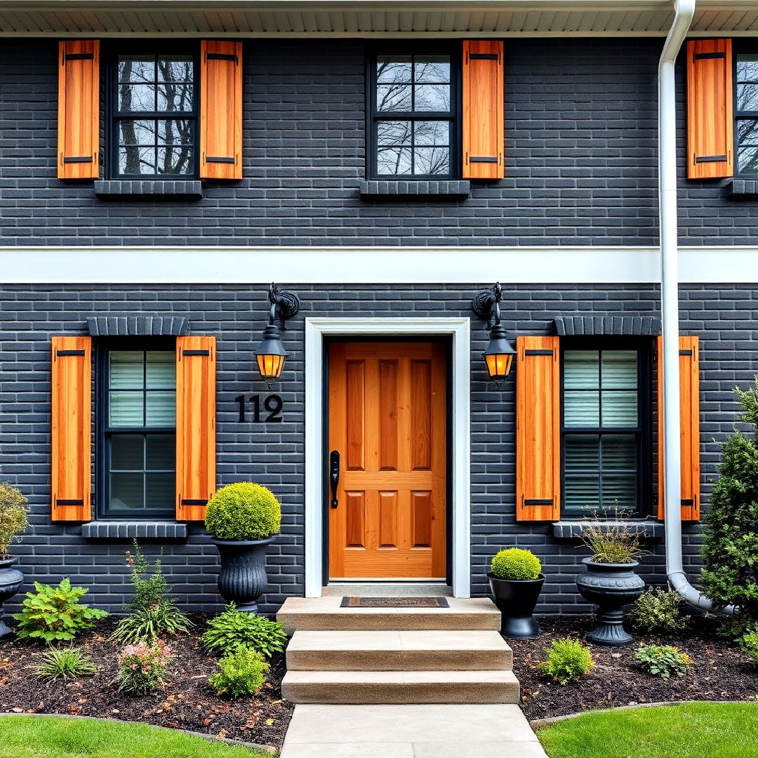 40 Black Brick House Exteriors for Curb Appeal