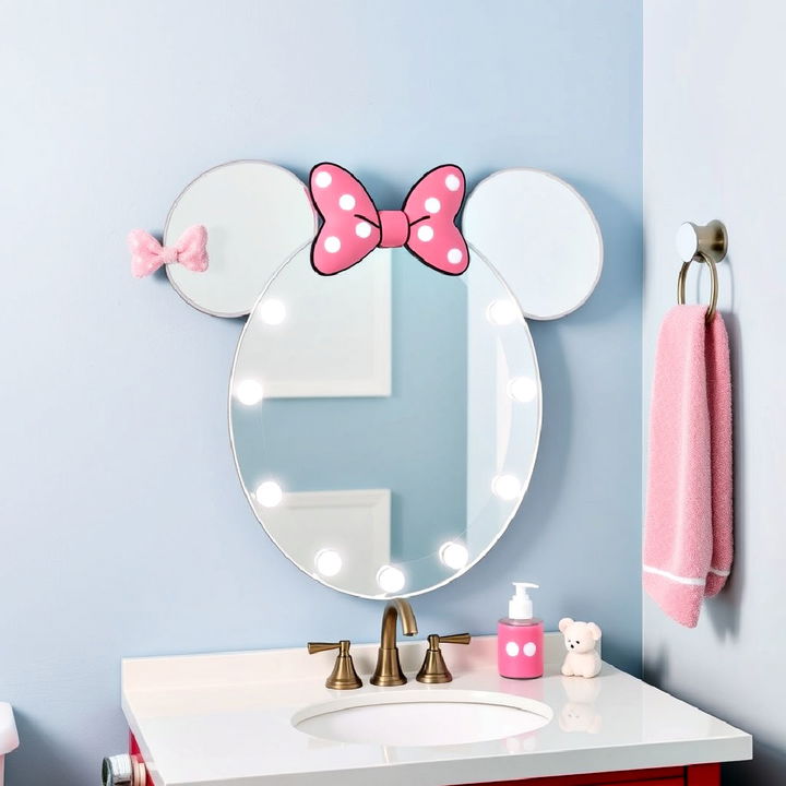 charming minnie mouse vanity mirror