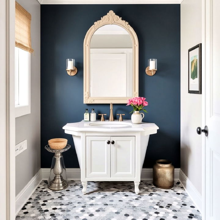 charming penny tiles bathroom