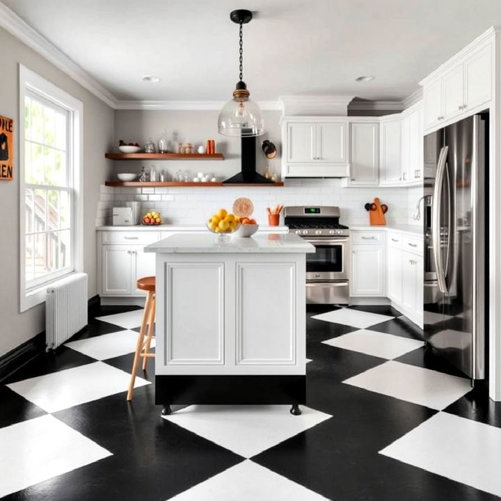 checkerboard pattern floor