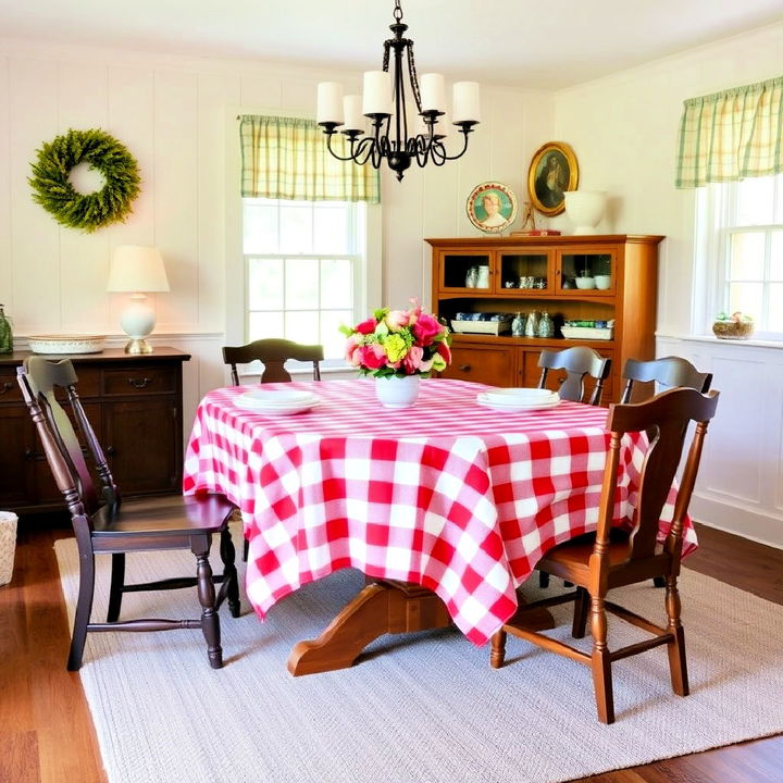 checkered tablecloths for a classic look