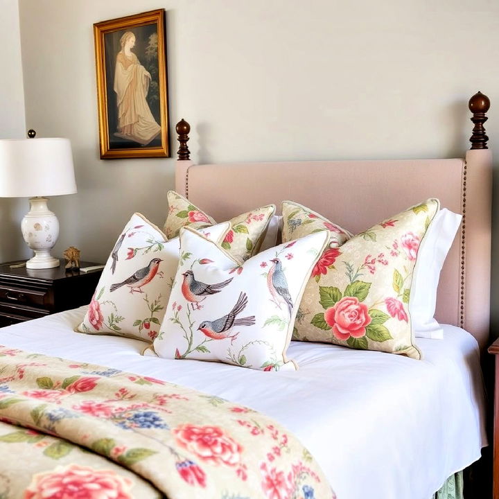 chinoiserie inspired throw pillows and blankets