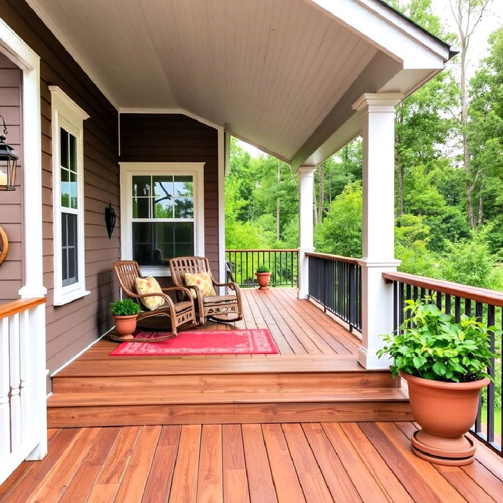 classic and inviting wood decking