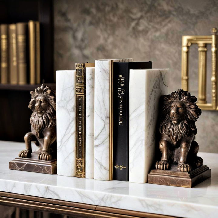 classic and practical brass bookends