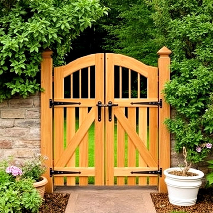 classic wooden garden gate