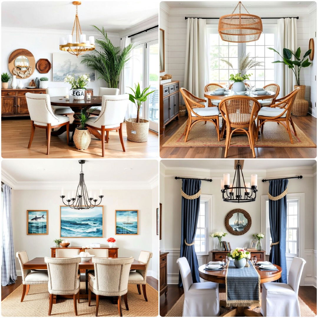 25 Coastal Dining Room Ideas for A Relaxing, Nautical Vibe
